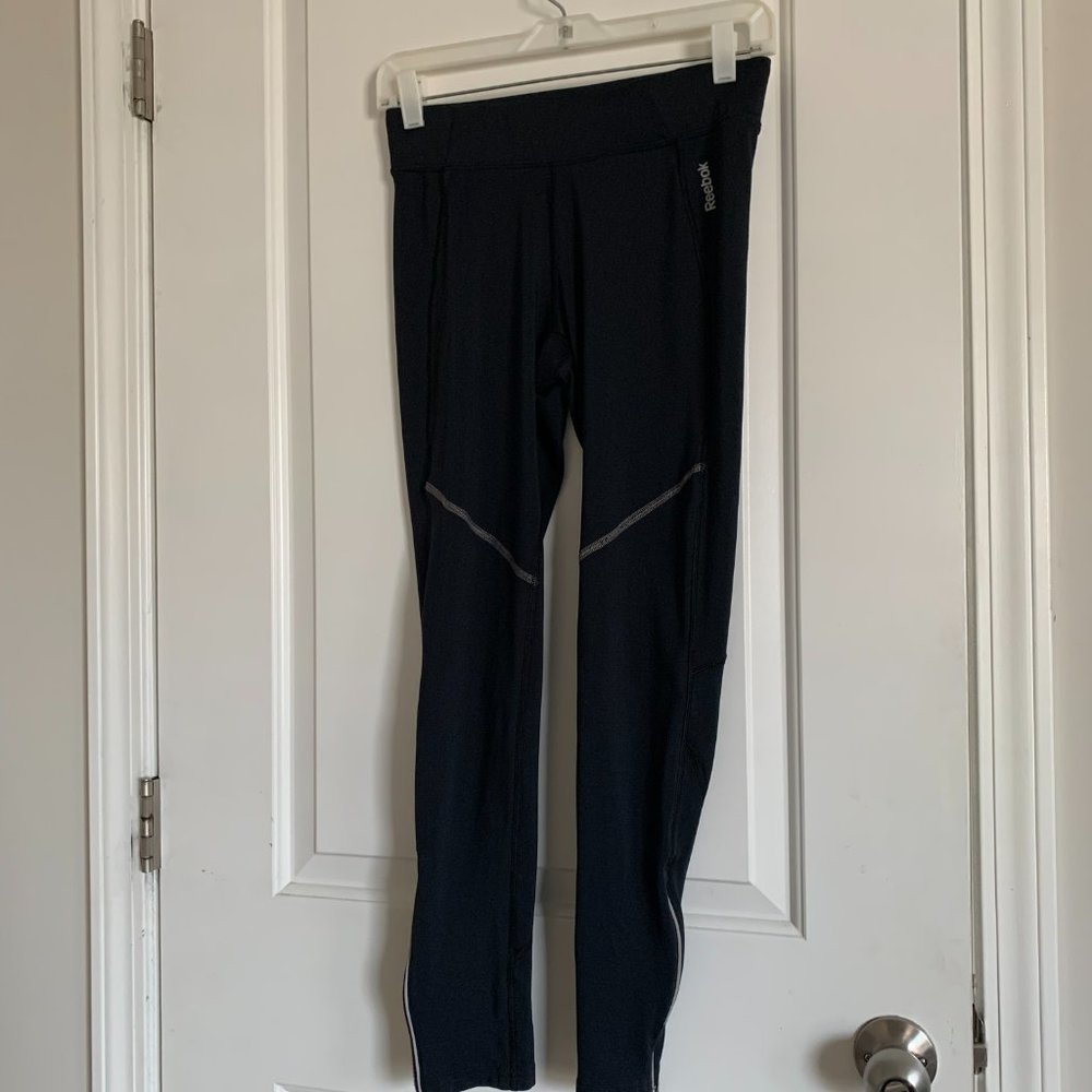 Reebok Workout Leggings Pants Black Size Medium
